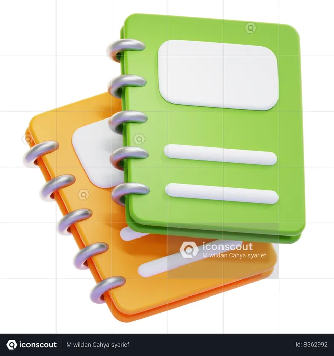 NOTEBOOK  3D Icon