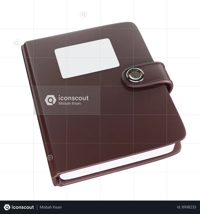 Notebook  3D Icon