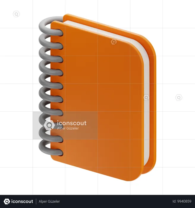 Notebook  3D Icon