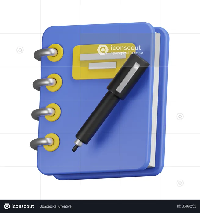 Notebook  3D Icon