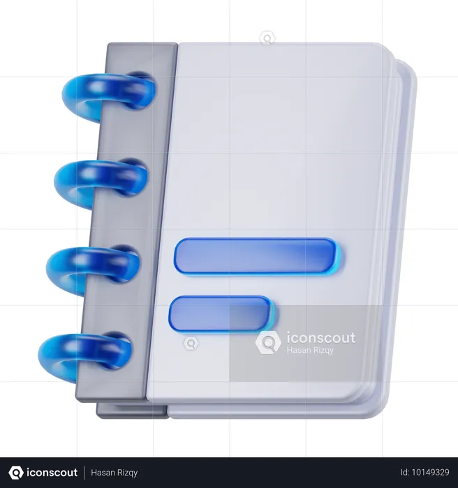 Notebook  3D Icon