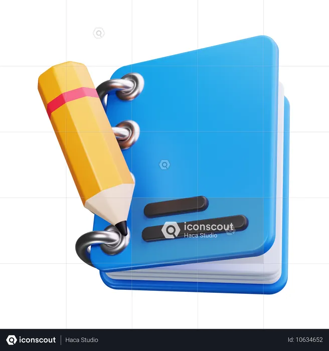 Notebook  3D Icon