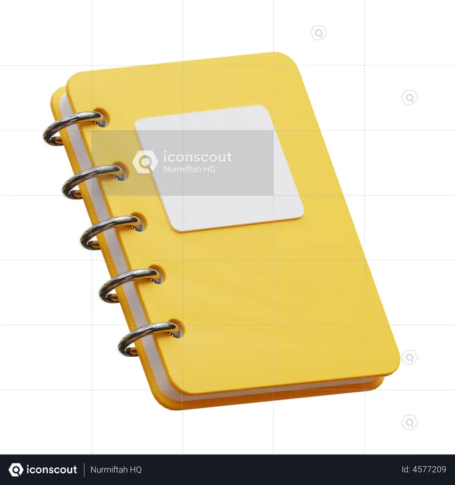 Notebook  3D Illustration