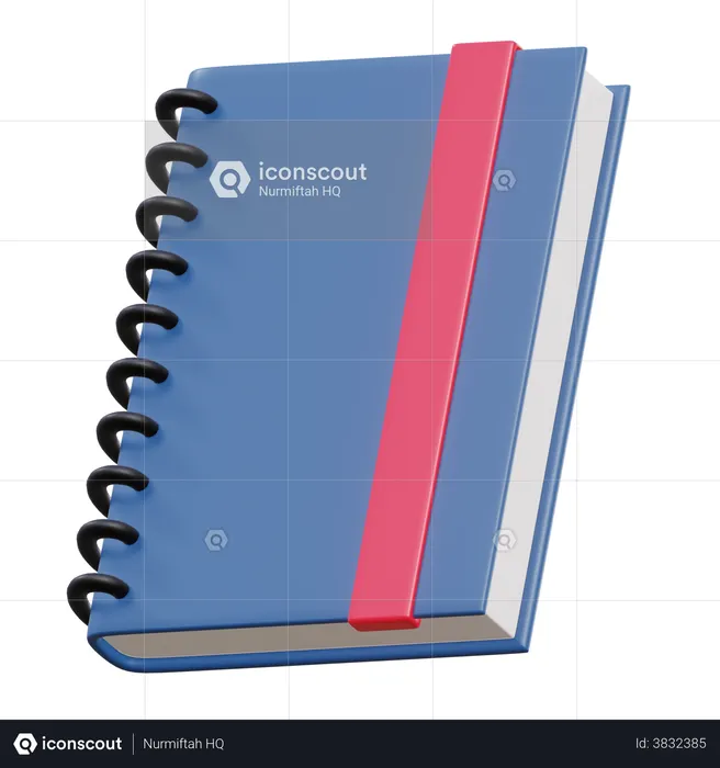 Notebook  3D Illustration