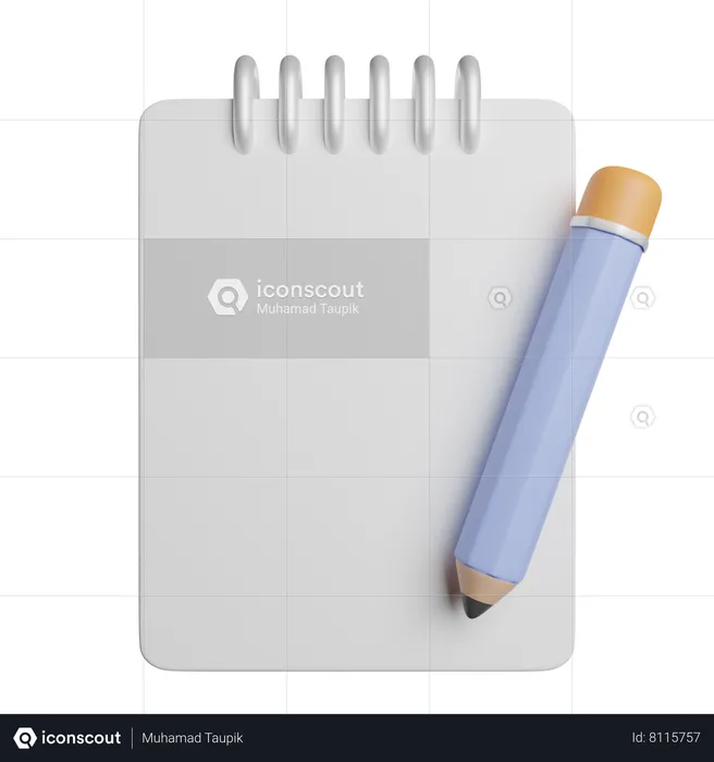 Notepad  3D Icon