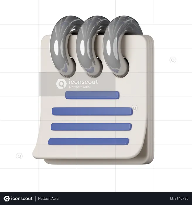 Notepad  3D Icon