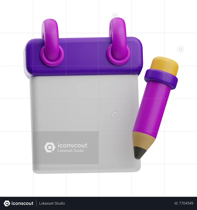 Notepad  3D Icon