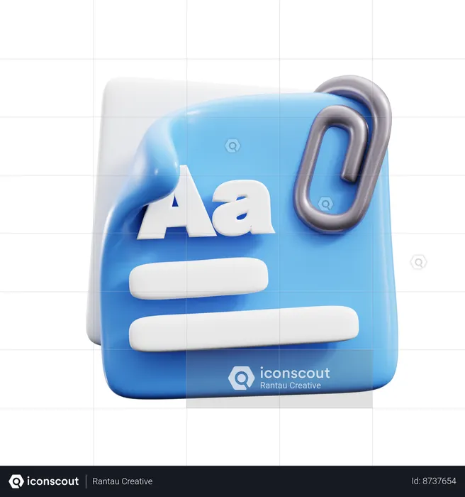 Notes  3D Icon
