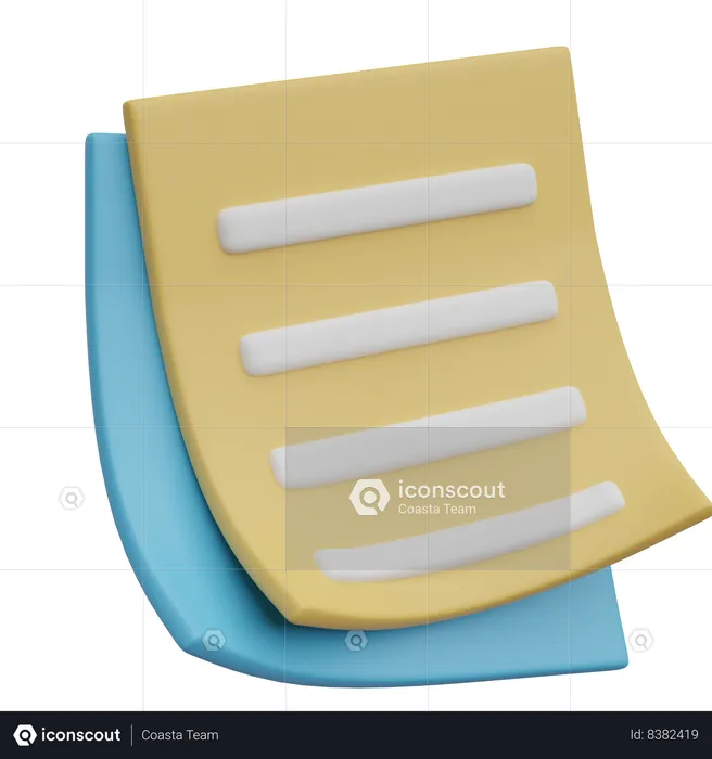 Notes autocollantes  3D Icon