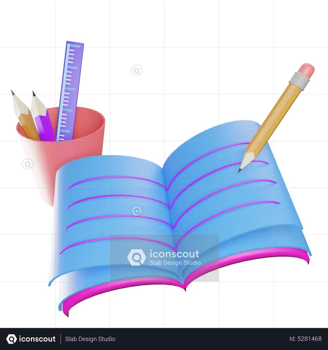 Notes écriture  3D Icon