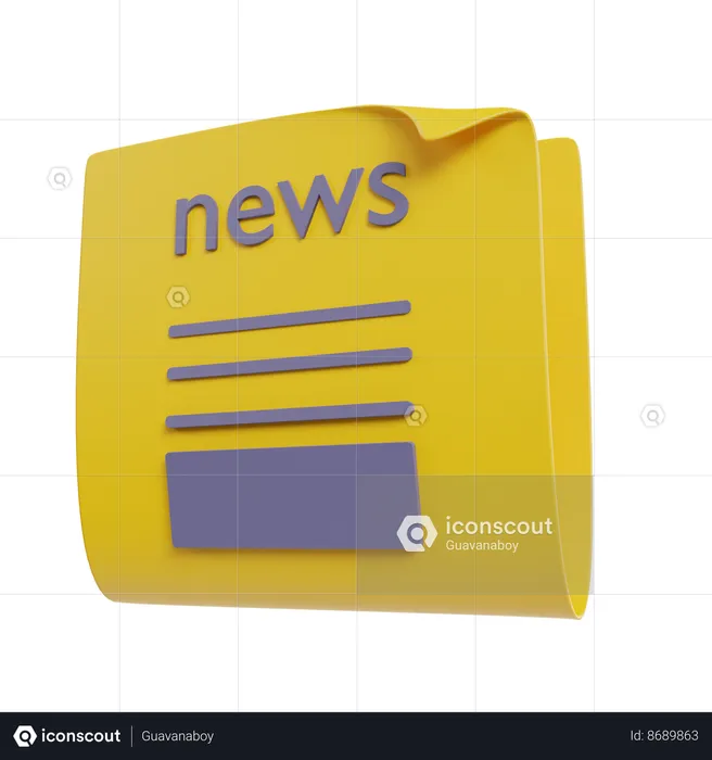 Notícias  3D Icon