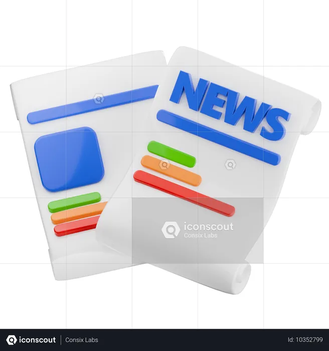 Notícias  3D Icon