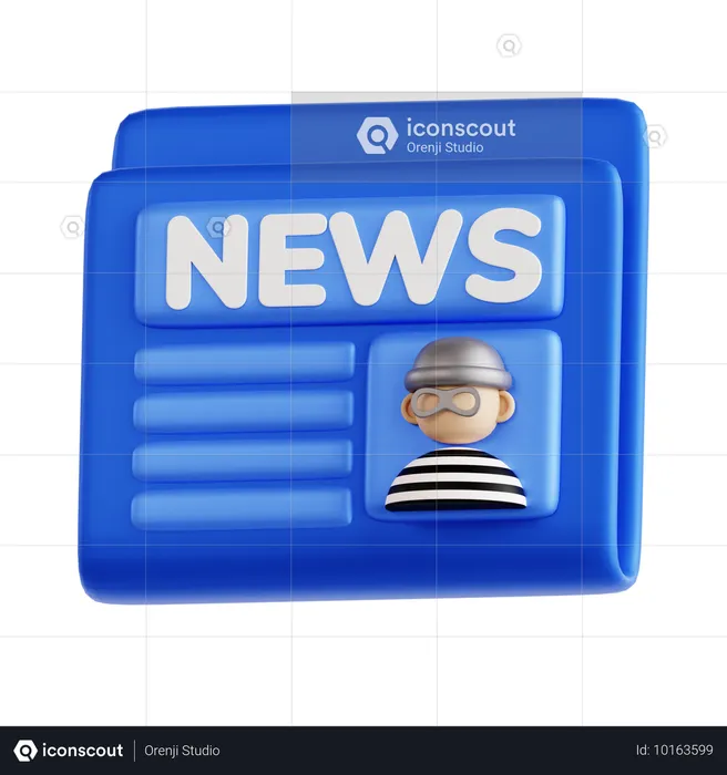 Notícias criminais  3D Icon