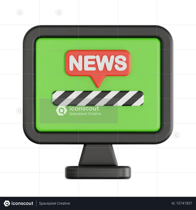 Noticias en línea  3D Icon