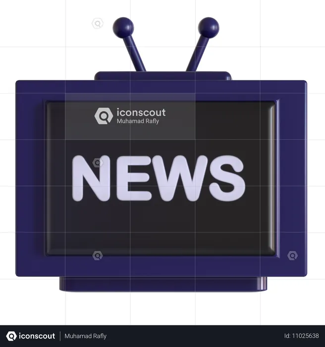 Noticiero  3D Icon