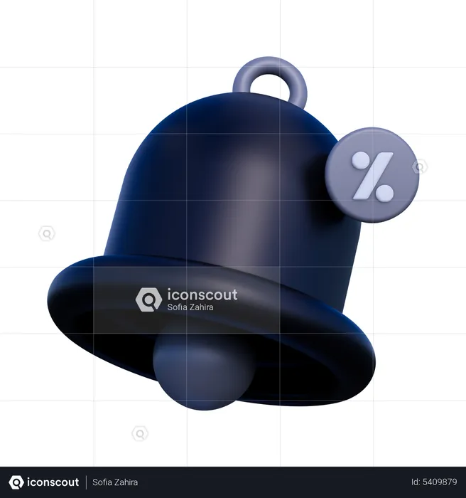 Notificação de desconto  3D Icon