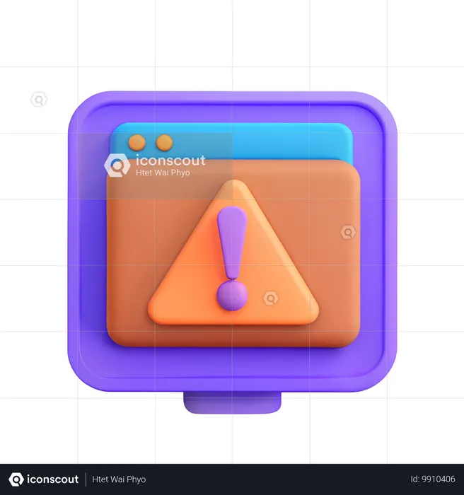 Notificação de erro  3D Icon