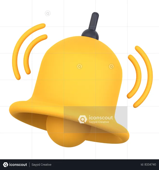 Notificação de sino  3D Icon