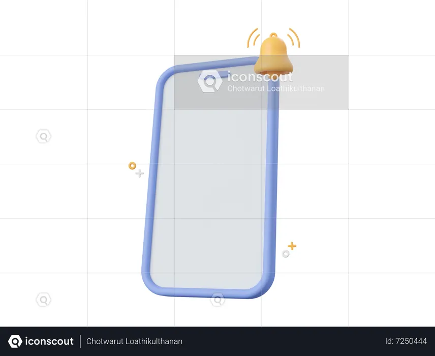 Notificação móvel  3D Icon