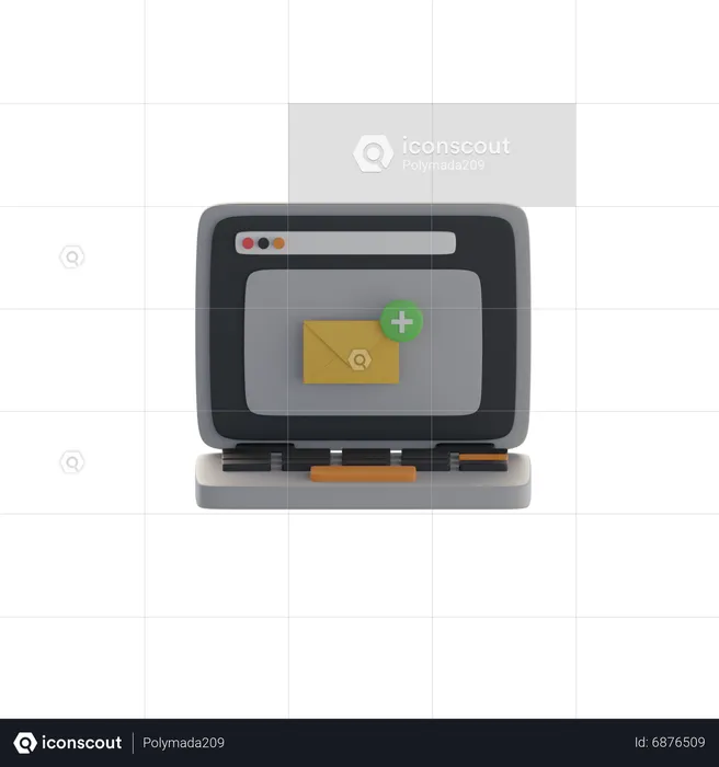 Notificação por correio  3D Icon