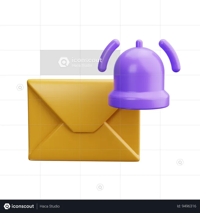 Notificação por correio  3D Icon