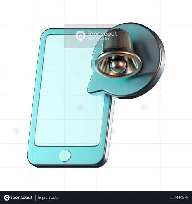 Notificação por telefone  3D Icon