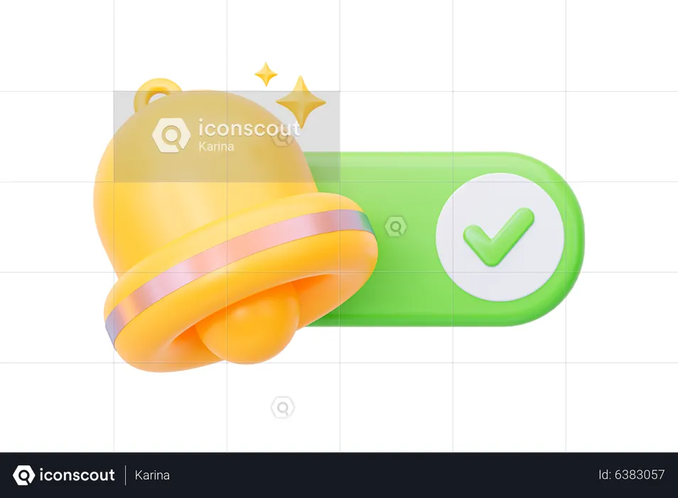 Notificação recebida  3D Icon