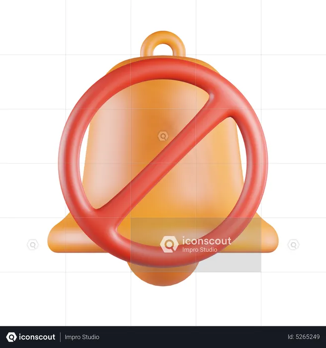 Notificação silenciosa silenciosa  3D Icon