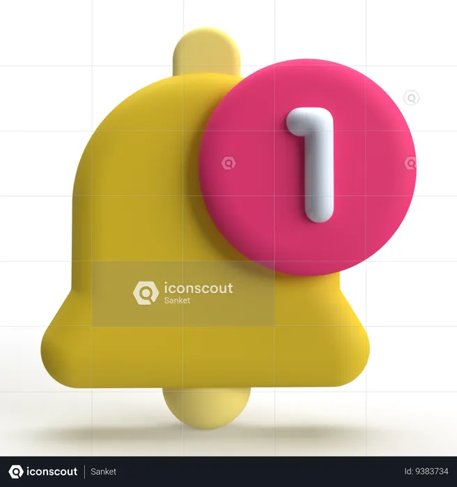 Notificación  3D Icon