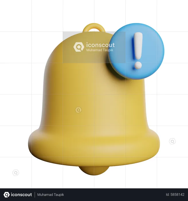 Notificación de alerta  3D Icon