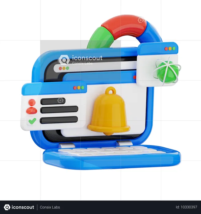 Notificación comercial  3D Icon