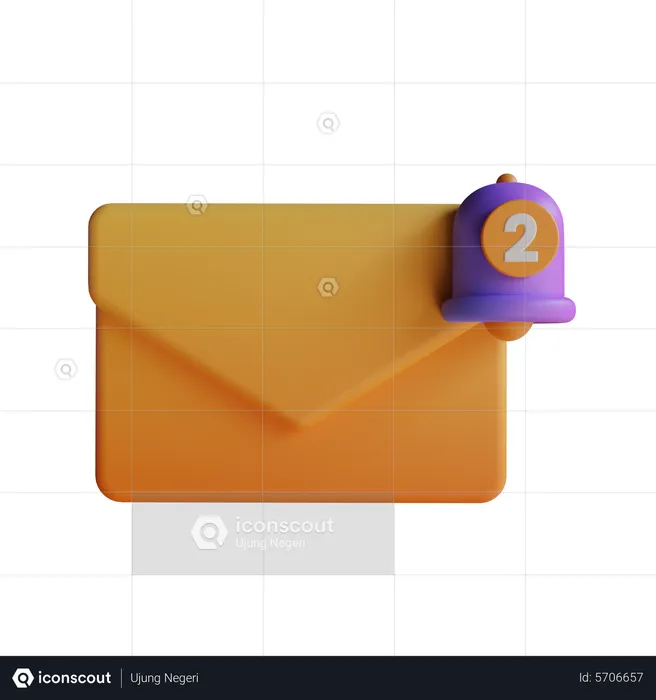 Notificación por correo  3D Icon