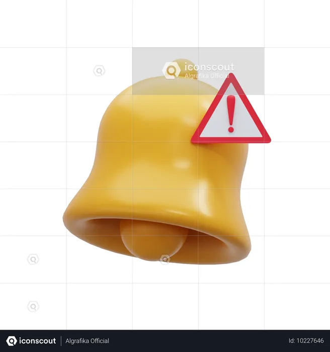 Notificación de advertencia  3D Icon