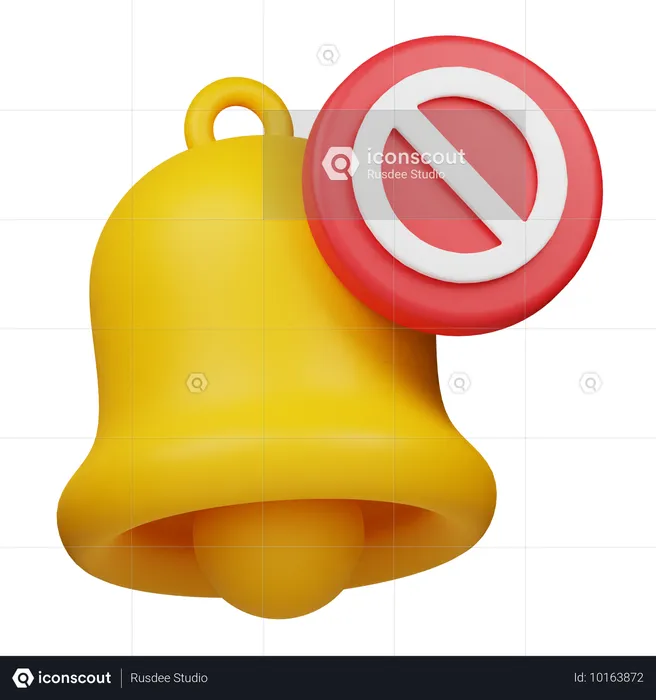 Bloquear notificación  3D Icon