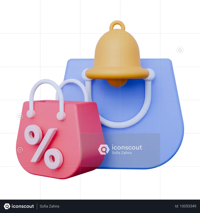 Notificación de compras  3D Icon