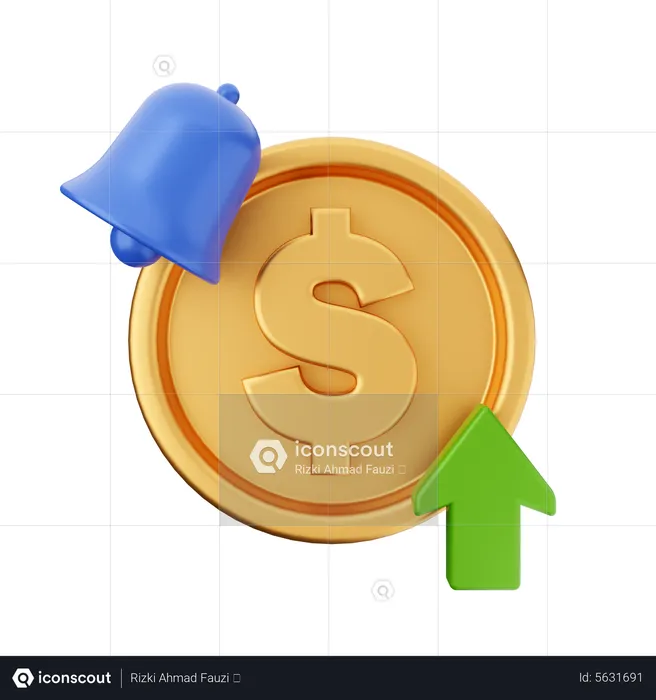 Notificacion de pago  3D Icon