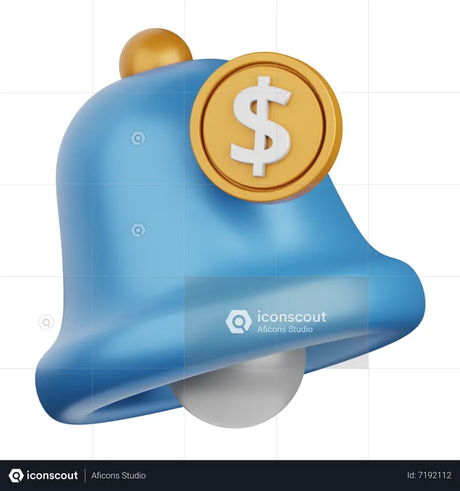 Notificacion de pago  3D Icon