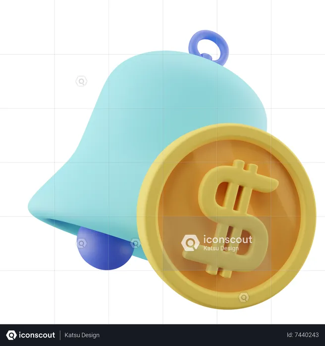 Notificacion de pago  3D Icon