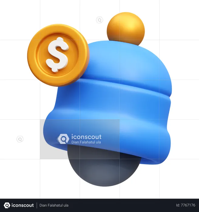 Notificacion de pago  3D Icon