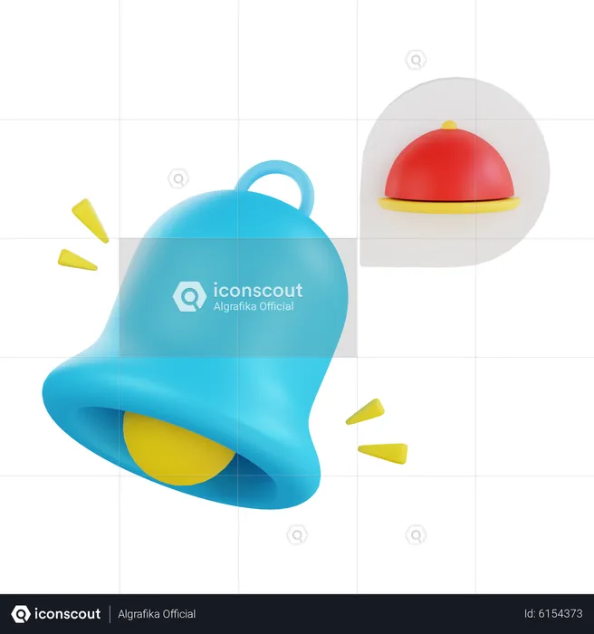 Notificación de pedido de comida  3D Icon