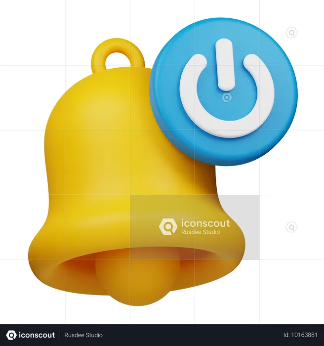 Notificación en  3D Icon