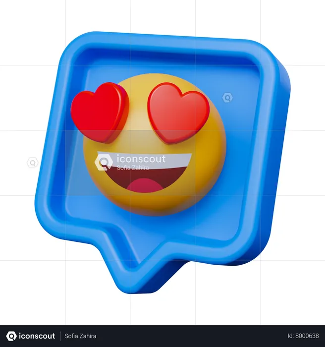 Notificación emoji  3D Icon