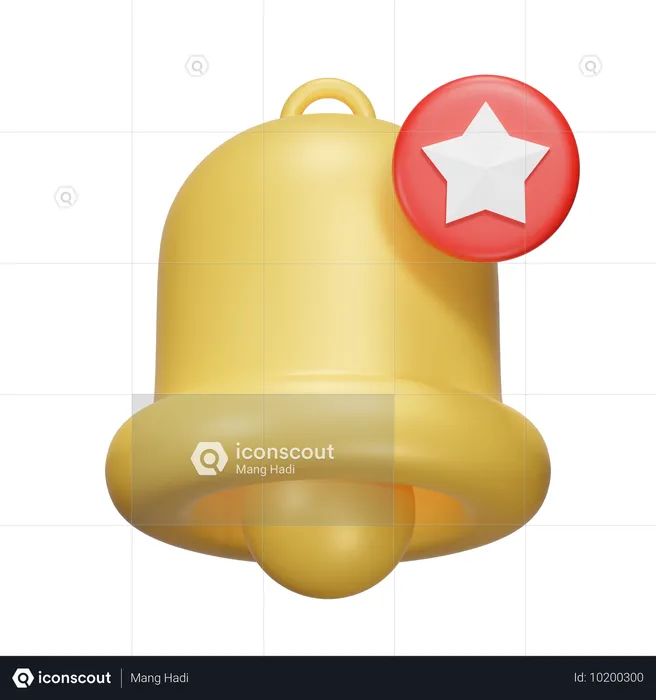 Estrella de notificación  3D Icon