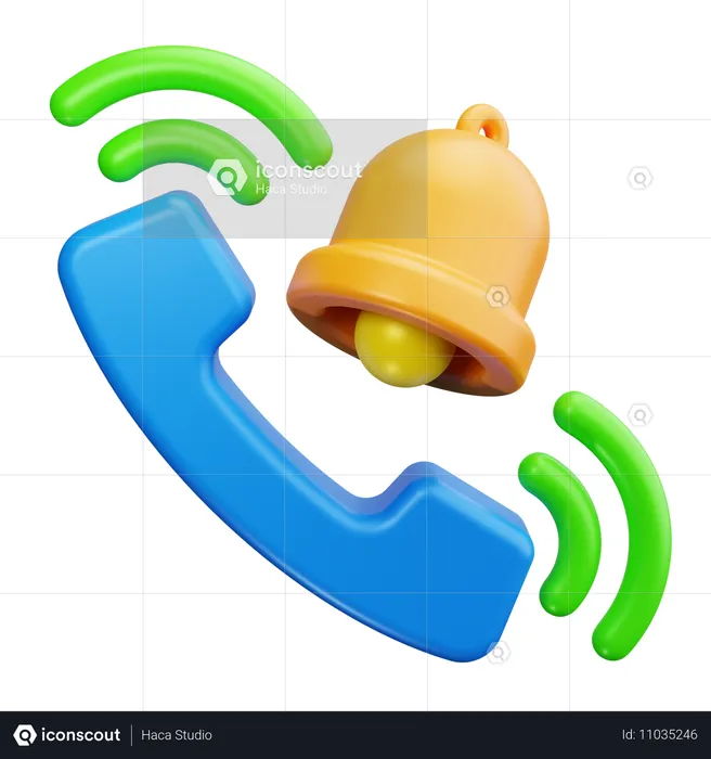 Notificación telefónica  3D Icon