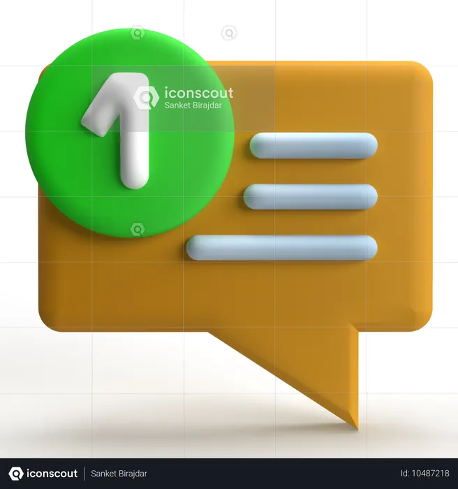Notification  3D Icon
