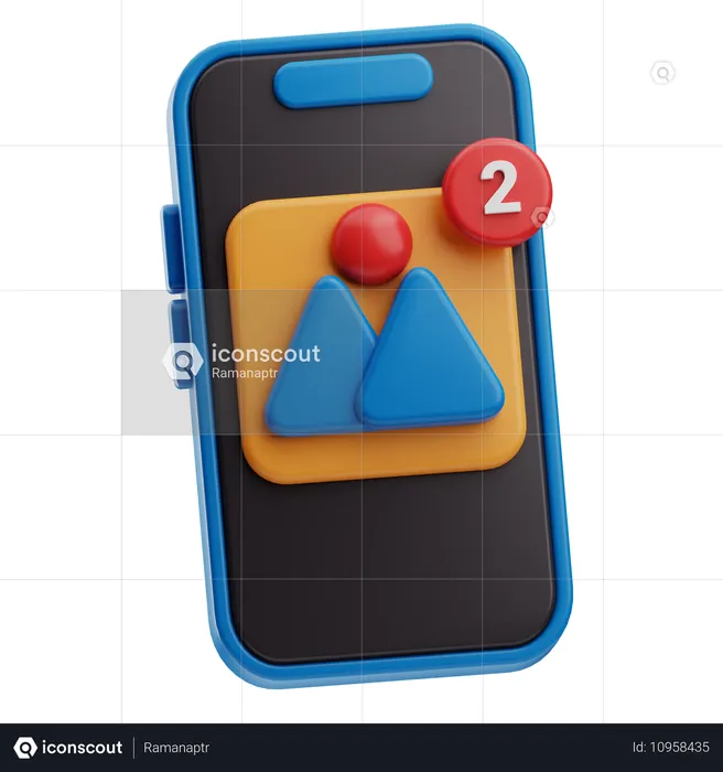 Notification  3D Icon