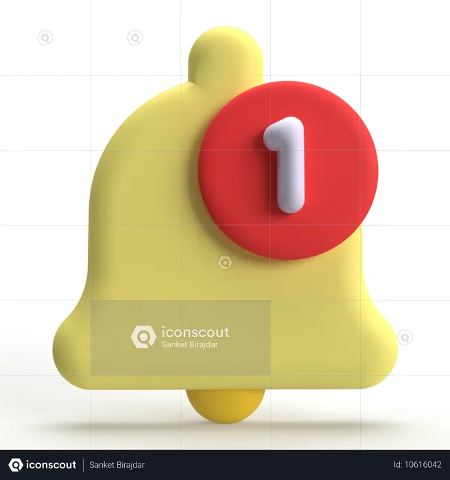 Notification  3D Icon