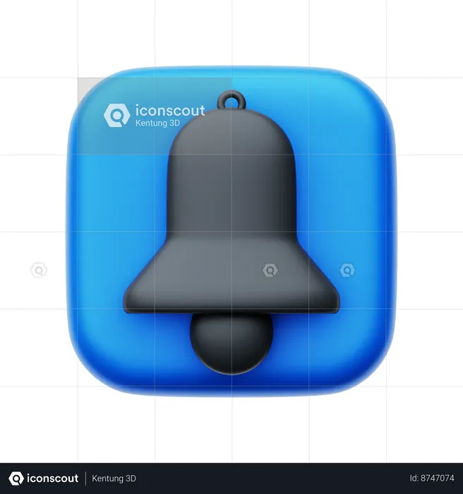 Cloche de notification  3D Icon