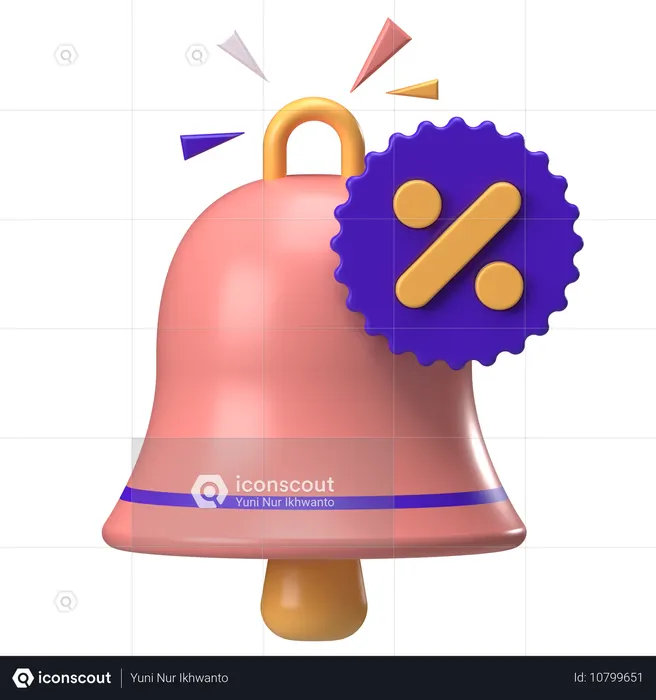Notification Bell  3D Icon