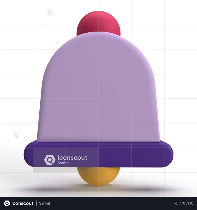 Notification Bell  3D Icon